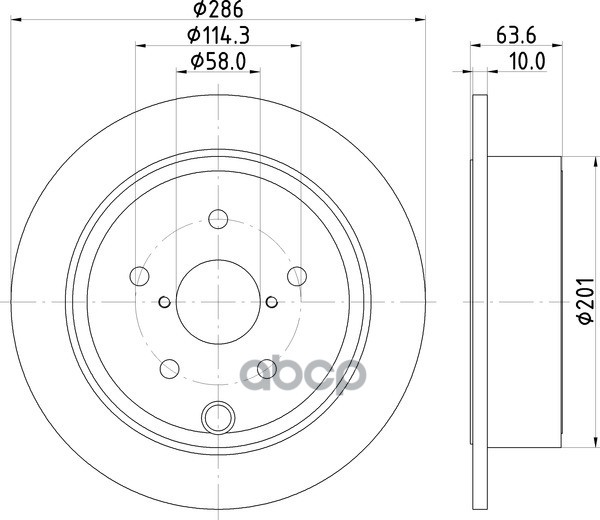 Диск Тормозной | Зад | NISSHINBO арт. ND7012K