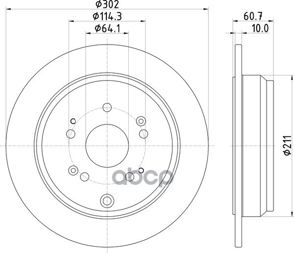 Диск Тормозной | Зад | NISSHINBO арт. ND8020K