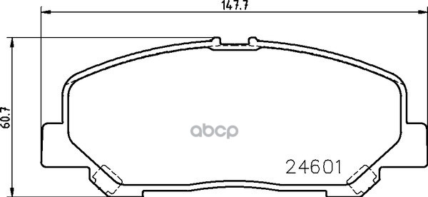 Колодки Тормозные Дисковые | Перед | (Pf-1527) NISSHINBO арт. NP1113