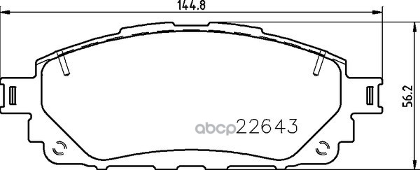 Колодки Тормозные Перед Toyota Hilux Viii Pickup 15- NISSHINBO арт. NP1132