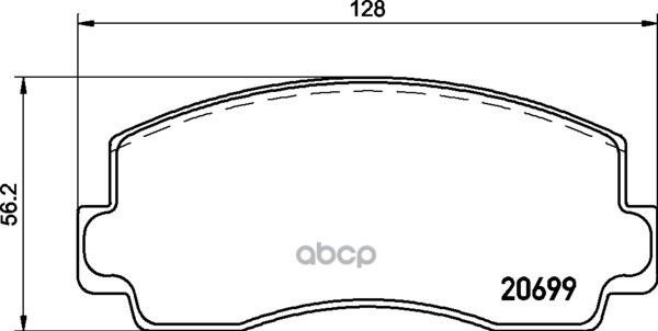 Колодки Тормозные Дисковые | Перед | (Pf-3084) NISSHINBO арт. NP3007