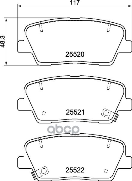 Колодки тормозные дисковые задн.EQUUS / CENTENNIAL  GENESIS (BH)  GRAND SANTA F?  SANTA F? II (CM) NISSHINBO арт. np6042