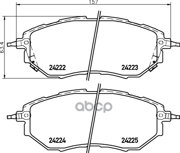 Колодки тормозные дисковые передн.FORESTER (SJ)  IMPREZA Hatchback (GR  GH  G3)  IMPREZA Saloon (GJ) NISSHINBO арт. np7008