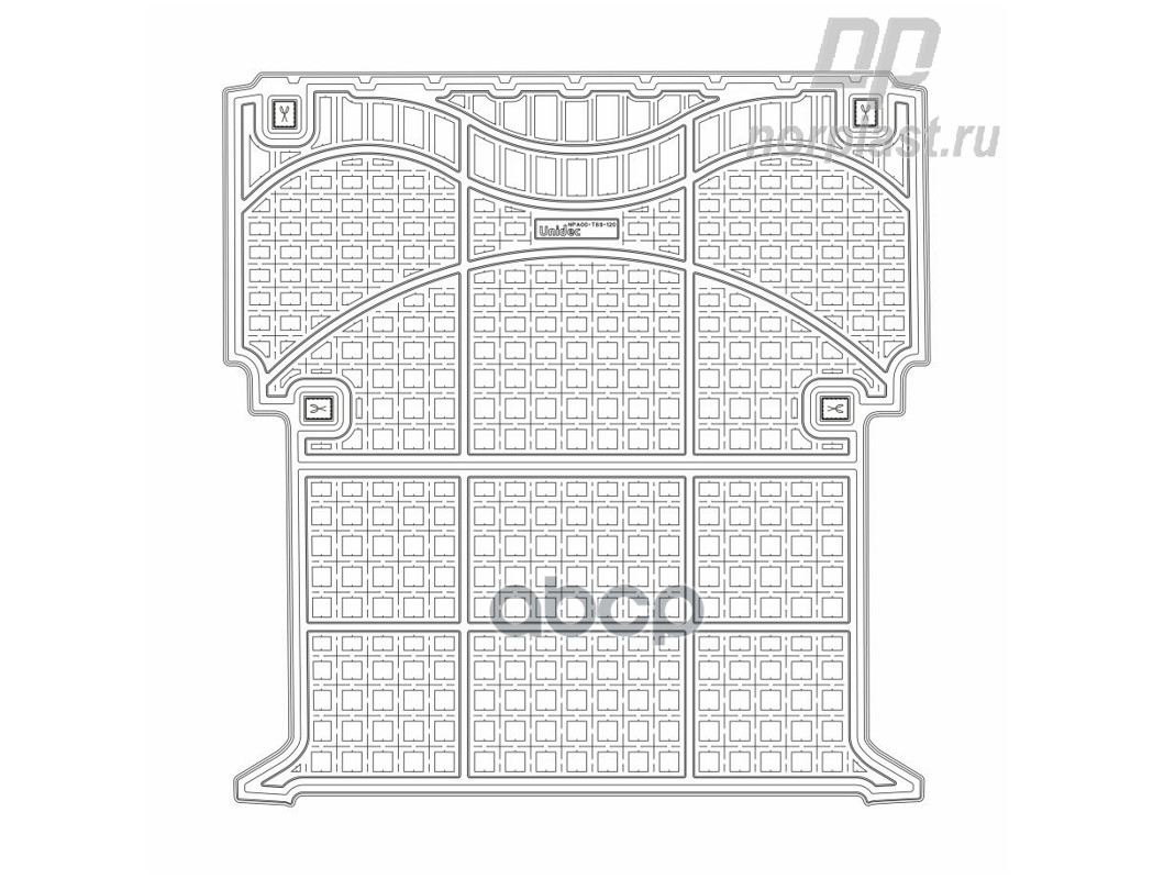 Коврики В Багажное Отделение Для Renault Kangoo Ii (2008) (Грузовой) NORPLAST арт. npa00-t69-120