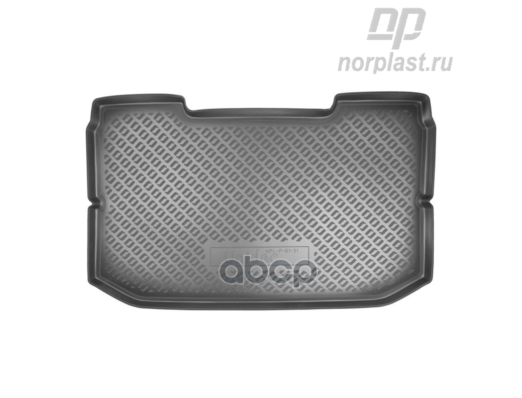 Коврики в багажное отделение для Nissan Note I (HB) (2005-2013) NORPLAST арт. npl-p-61-31