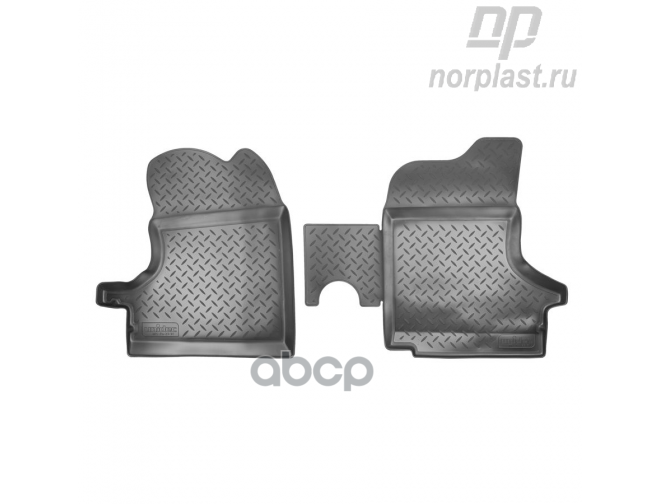 Коврики салонные для GAZ Gazel (2003)  в т.ч. 4х4 (пер) NORPLAST арт. npl-po-23-91