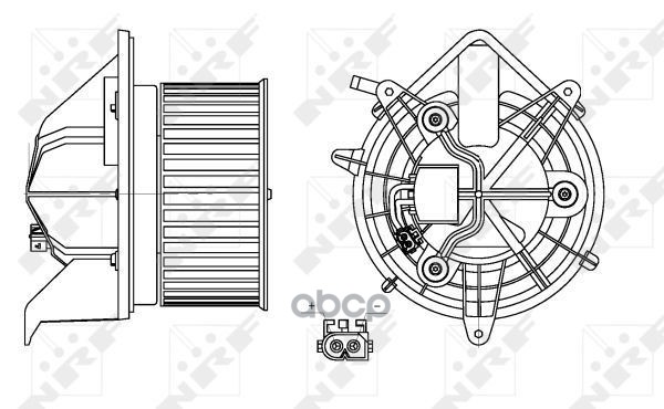 Вентилятор Отопителя Mini Mini 1.6 07- NRF арт. 34157