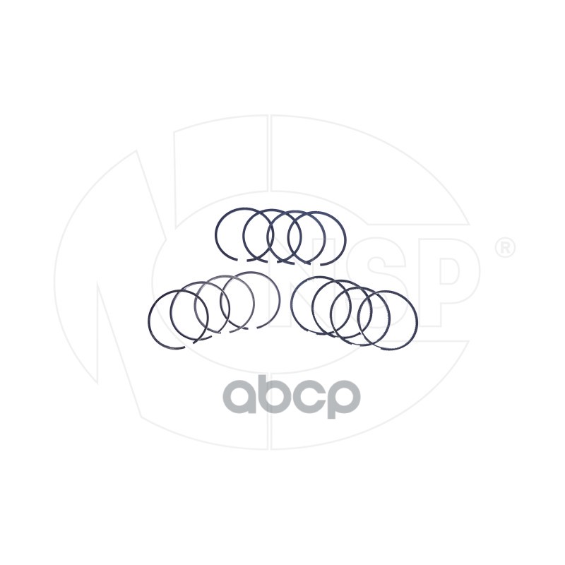 Кольца Поршневые (К-Кт На 1 Поршень) Renault Duster I (12-20) 1.5D (K9k) NSP арт. NSPRS76N17
