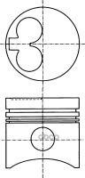 Поршень В Компл.  Audi/Vw/Volvo Dsl * NURAL арт. 87-109500-00