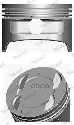 Поршень комплект (с кольцами)  STD FORD/FOCUS2/C-MAX/SHDC/HWDA/HWDB/SHDA/SHDB/HXDA/HXDB/SIDA NURAL арт. 87-141300-20