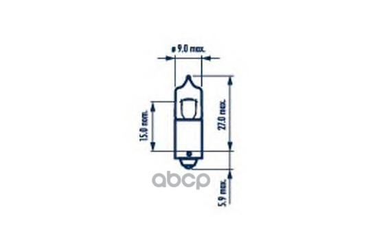 Лампа Галогенная 10Шт В Упаковке H20w 12V 20W Ba9s Narva арт. 17835