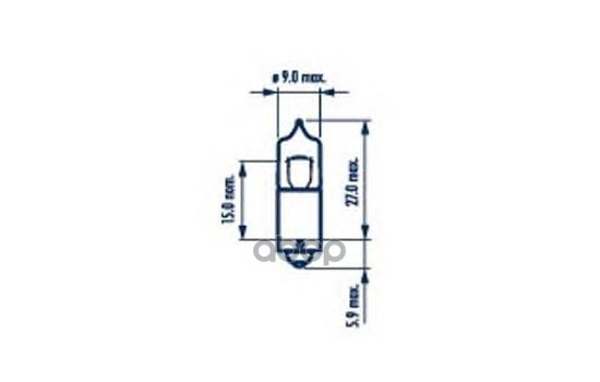 Лампа H6W 12V 6W BAX9s NVA CP Narva арт. 68161