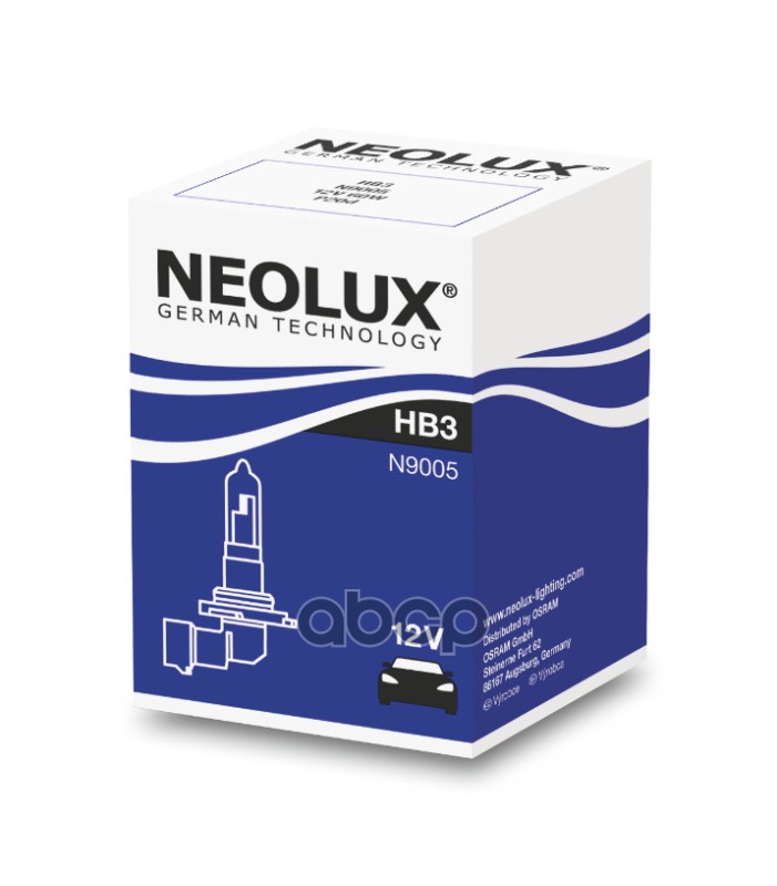 Лампа 12V Hb3 60W P20d Neolux Standart 1 Шт. Картон N9005 Neolux арт. N9005