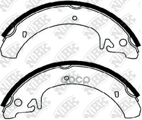 Колодки тормозные барабанные LADA SAMARA 1.5 1996 - 2006  LADA PRIORA 1.6 2008 -   LADA GRANTA 1.6 2 NiBK арт. fn0511