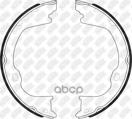 Колодки стояночного тормоза JEEP Grand Cherokee IV 2010-> NIBK FN0714 NiBK арт. FN0714