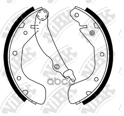 Колодки тормозные барабанные CHEVROLET AVEO 2011 FN11174 NiBK арт. FN11174