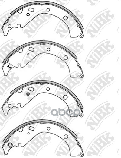 Колодки тормозные барабанные NiBK арт. FN2358