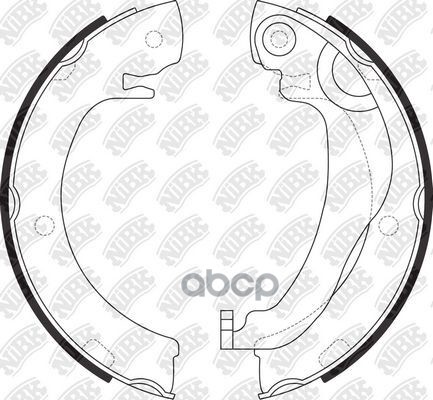 Колодки тормозные барабанные NiBK арт. FN2405