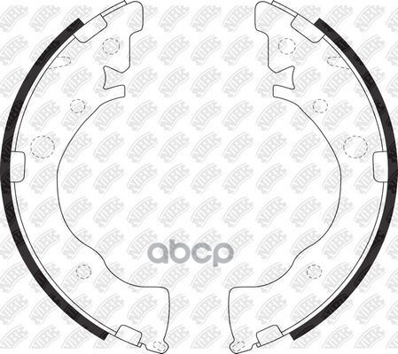 Колодки тормозные барабанные NiBK арт. FN28002