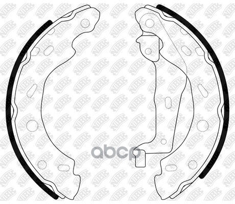 Колодки тормозные барабанные NiBK арт. fn31001