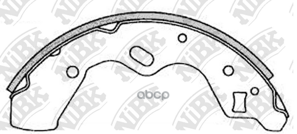 Колодки тормозные барабанные NiBK арт. FN3388