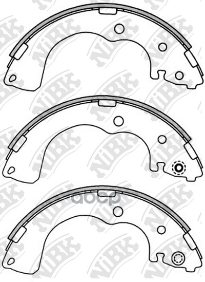 Колодки барабанные NIBK FN3402 NiBK арт. FN3402