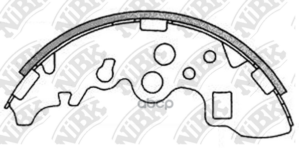 Колодки тормозные барабанные задн. MAZDABongo19992007 NiBK арт. fn3410