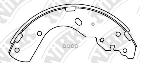 Колодки тормозные барабанные FN3416 NiBK арт. FN3416