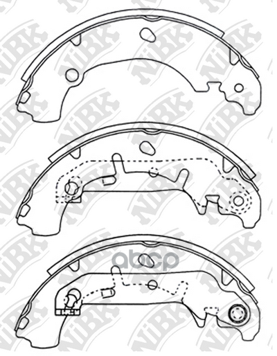 Колодки тормозные барабанные NiBK арт. FN3421