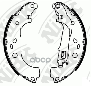 Колодки тормозные барабанные NiBK арт. fn41002