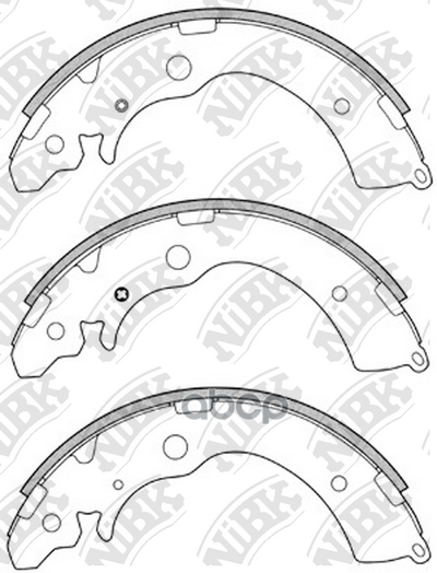 Колодки тормозные барабанные NiBK арт. FN5524