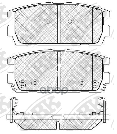 Колодки задние (CHEVROLET CAPTIVA/OPEL ANTARA 2.4/3.2 06-) PN0098 NiBK арт. PN0098