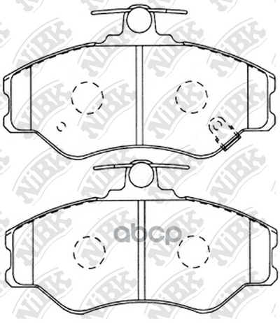 Колодки передние NIBK PN0112 NiBK арт. PN0112
