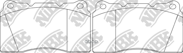 Колодки тормозные дисковые Perfomance NiBK арт. PN0150S