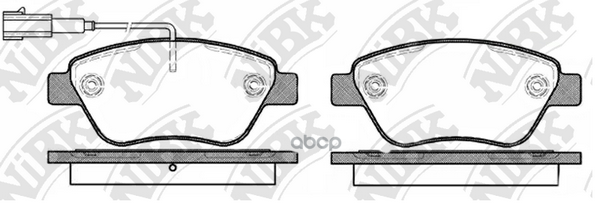 Колодки тормозные дисковые перед NiBK арт. PN0211W