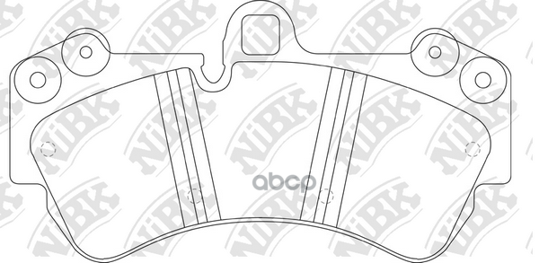 Колодки тормозные дисковые NiBK арт. PN0345W