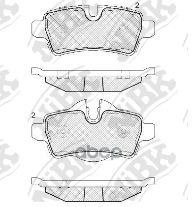 Колодки тормозные дисковые NiBK арт. PN0509