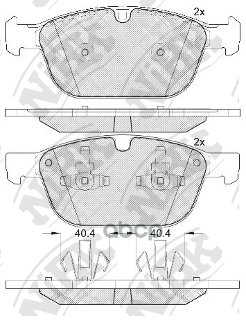 Колодки тормозные дисковые NiBK арт. PN0571