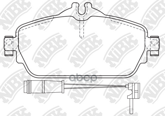 Колодки тормозные дисковые перед NiBK арт. PN0576W