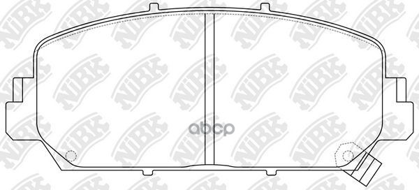 Колодки тормозные дисковые PN0647 NiBK арт. PN0647