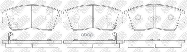 Колодки тормозные дисковые NiBK арт. PN0661