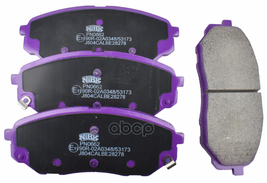 Колодки тормозные дисковые перед NiBK арт. PN0662
