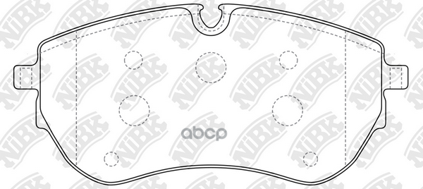 Колодки тормозные дисковые NiBK арт. PN0737