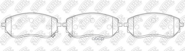 Колодки Тормозные Дисковые | Перед | NiBK арт. PN0760