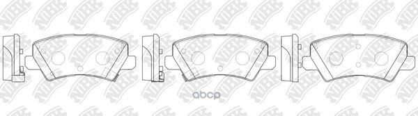 Колодки тормозные дисковые PN0768 NiBK арт. PN0768