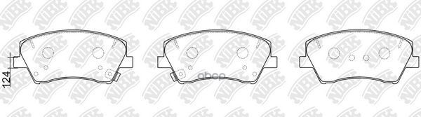 Колодки тормозные дисковые передн. HYUNDAI Elantra 1.6 2015-/ Hyundai Ioniq 1.6 2016-/ Kia Niro 1.6 NiBK арт. pn0772