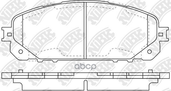 Колодки тормозные дисковые PN0848 NiBK арт. PN0848