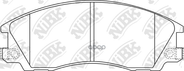 Колодки тормозные дисковые HYUNDAI TERRACAN 2.5 2001 - 2003  HYUNDAI TERRACAN 2.9 2001 - 2006  HYUND NiBK арт. pn0853