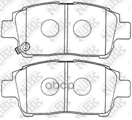 Колодки тормозные дисковые NiBK арт. PN1472