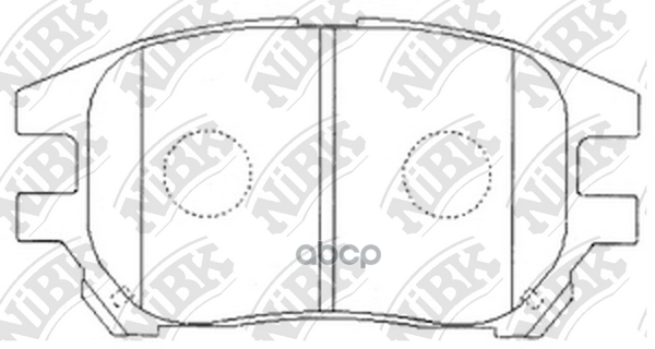 Колодки тормозные дисковые LEXUS RX 2000-2003 PN1481 NiBK арт. PN1481